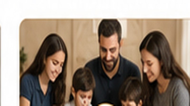 Family learning the Christian faith together